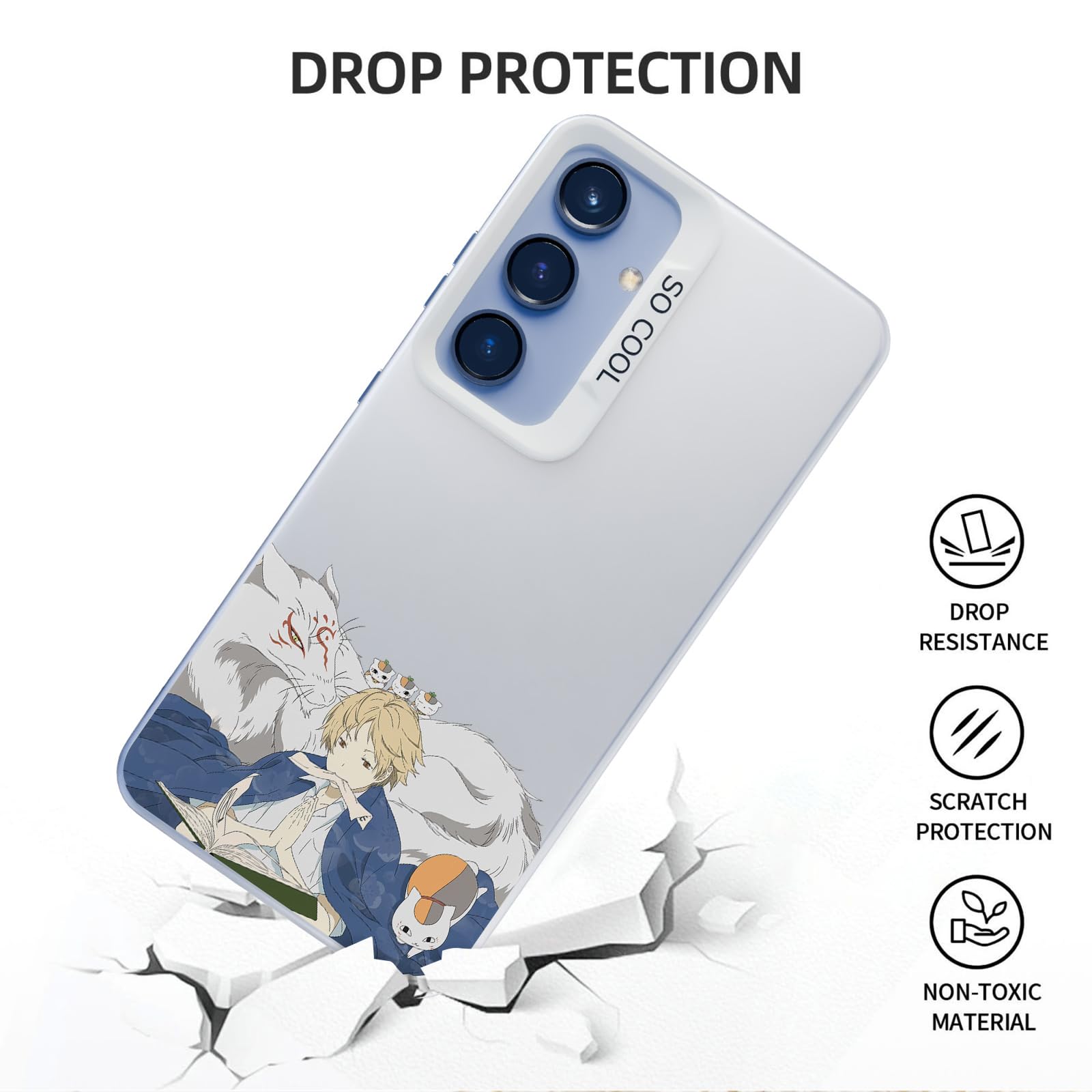 Amazon.co.jp: YAAPOLSAY Galaxy S25 用 ケース 夏目友人帳